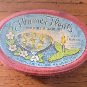 Vintage Flame Floats Candle Set